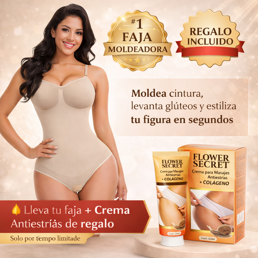 Body Faja Moldeadora + Crema Anti-Estrías De Regalo